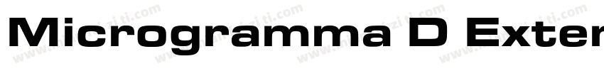 Microgramma D Extend字体转换